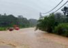 Flash Flood Hits Langkon Road, Pitas