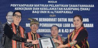 Pemilihan JKKK DUN Tamparuli Terima Pengiktirafan The Malaysia Book of Records