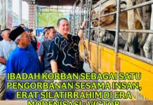 IBADAH KORBAN SEBAGAI SATU PENGORBANAN SESAMA INSAN DAN MAMPU ERATKAN SILATIRRAHIM : VICTOR