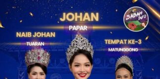 Double joy for Gelvia Vanessa Jenny as Unduk Ngadau Kaamatan 2026