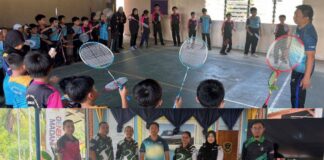 Klinik badminton cungkil bakat baharu diadakan di SK Rangalau, Kiulu
