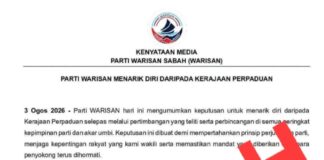 Warisan denies withdrawing from the unity government – Loretto
