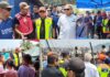 Datuk Mustapha Sakmud santuni mangsa kebakaran di Kg Numbak, Sepanggar
