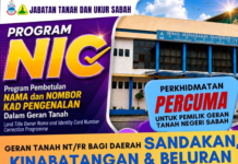 Program Percuma Pembetulan Nama, Nombor Kad Pengenalan Hakmilik Tanah di Sandakan Sept 26 dan 27