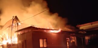 SK Langkon Building Ravaged by Massive Fire – 95% Destroyed