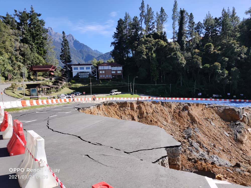 Kawasan terbabit di Kundasang Ranau