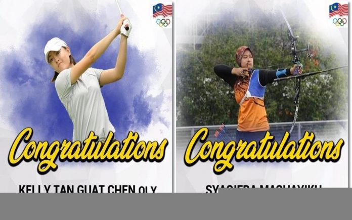 Kelly Tan (kiri) dan Syaqiera (kanan)