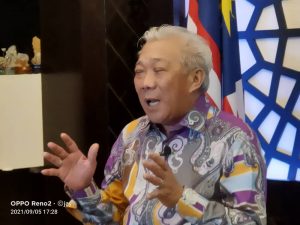 DATO SRI BUNG MOKTAR RADIN..Timbalan Ketua Menteri ,Menteri Kerja Raya merangkap Pengerusi Bersama Sambutan Hari Malaysia 2021